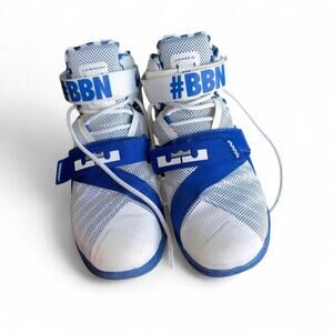 Nike LeBron size 12 BBN UK Kentucky white and blue basketball shoes